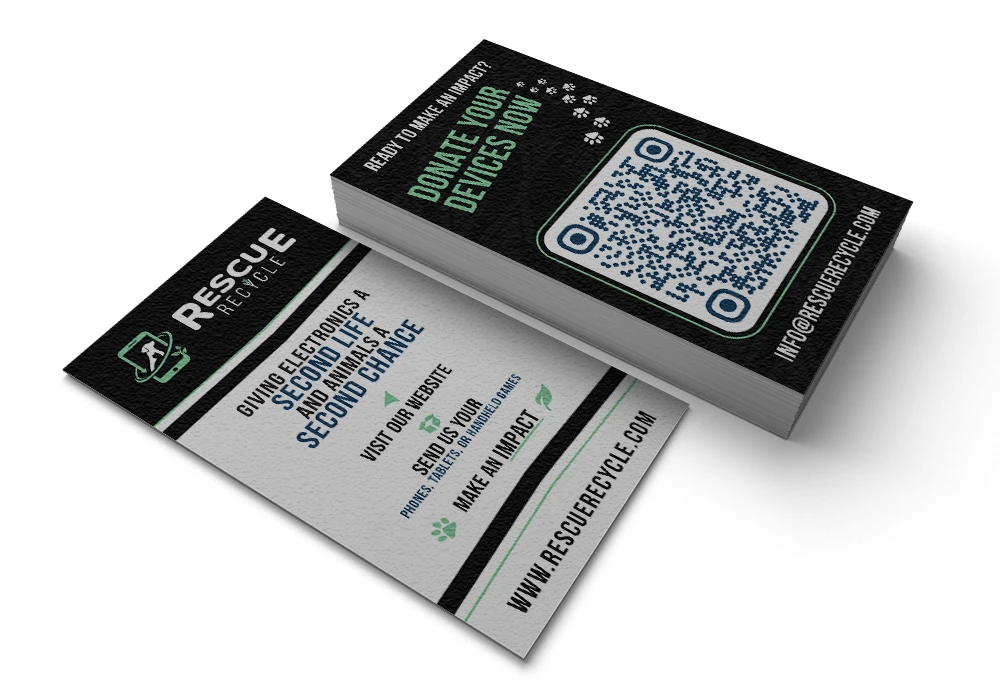 Rescue Recycle Business Cards Project