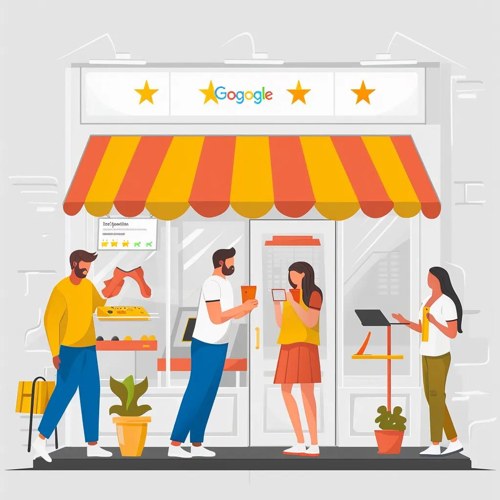 Small business storefront featuring Google Reviews badge, illustrating the connection to local SEO