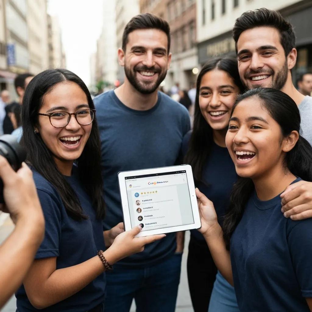 Small business team celebrating increased visibility from local citation building